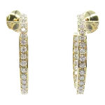 Gold Metal Cartier Earrings