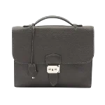 Black Leather Hermès Briefcase