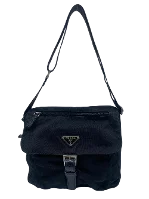 Black Nylon Prada Messenger Bag