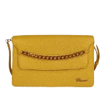 Yellow Leather Chopard Shoulder Bag