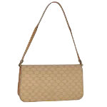 Beige Leather Celine Shoulder Bag