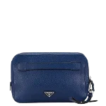 Blue Leather Prada Clutch