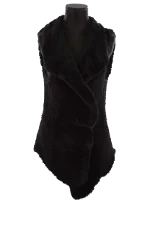 Black Fur Yves salomon Vest