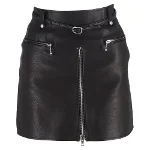 Black Leather Alexander Wang Skirt