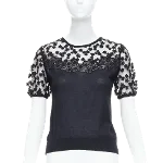 Black Cashmere Giambattista Valli Top