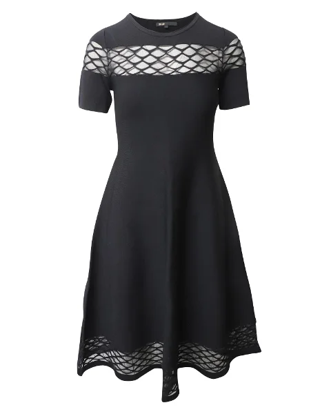 Black Fabric Maje Dress