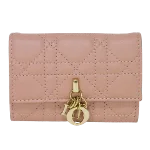 Pink Leather Dior Wallet