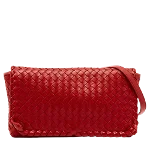 Red Leather Bottega Veneta Crossbody Bag