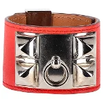 Red Leather Hermès Bracelet