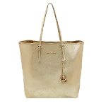 Gold Leather Michael Kors Shopper