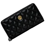 Black Leather Versace Wallet