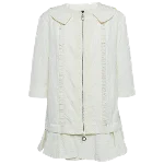 White Fabric Moncler Jacket