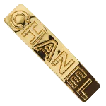 Gold Metal Chanel Hair Accessory