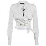 White Fabric Elisabetta Franchi Top