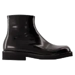 Black Leather Maison Margiela Boots