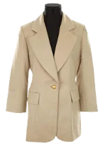 Beige Cotton Dior Blazer