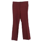 Burgundy Wool Burberry Pants