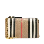 Beige Plastic Burberry Wallet