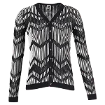 Black Cotton Missoni Cardigan