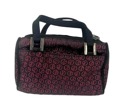 Black Polyester Armani Handbag