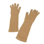 Beige Cashmere Chanel Gloves