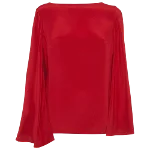 Red Silk Ralph Lauren Top