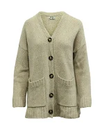 Beige Wool Acne Studios Cardigan