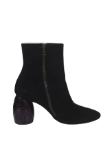 Black Suede Dries Van Noten Boots