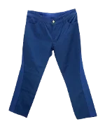 Blue Cotton Louis Vuitton Pants