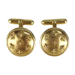 Gold Metal Chanel Cufflinks