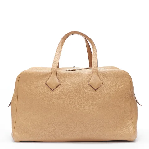 Brown Leather Hermès Travel Bag