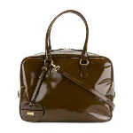 Brown Canvas Moschino Shoulder Bag