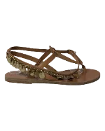 Brown Leather Ancient Greek Sandals