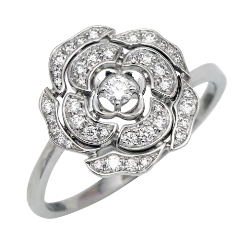 White White Gold Chanel Ring
