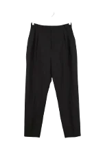 Black Wool Celine Pants