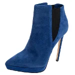 Blue Suede Le Silla Boots