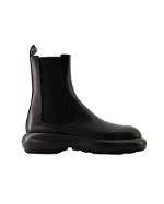 Black Leather Jil Sander Boots