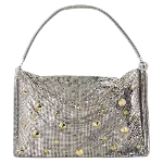 Silver Fabric Paco Rabanne Handbag