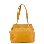 Yellow Leather Chanel Tote