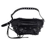 Black Leather Balenciaga Crossbody Bag