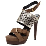 Brown Suede Pierre Hardy Sandals