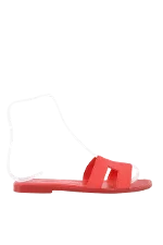 Red Leather Hermès Sandals