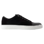 Black Leather Lanvin Sneakers