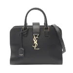 Black Leather Yves Saint Laurent Handbag