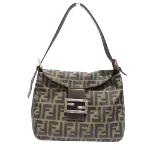 Brown Canvas Fendi Mamma Bag