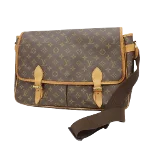 Brown Canvas Louis Vuitton Gibeciere