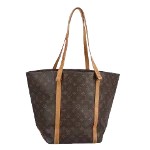 Brown Canvas Louis Vuitton Sac Shopping