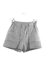 Grey Wool Ba&sh Shorts