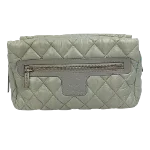 Green Fabric Chanel Pouch