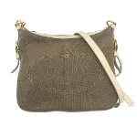 Beige Cotton Prada Shoulder Bag